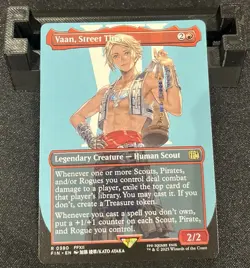 Vaan, Street Thief #390 Borderless Rare Regular Final Fantasy FIN Magic MTG - Image 1