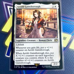 MTG Magic The Gathering: Aerith Gainsborough Final Fantasy Regular FFVII 0004 NM - Image 3