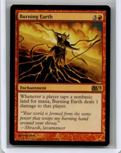 Lightly played Burning Earth #130 Magic 2014 (M14) W/Tracking - Image 1