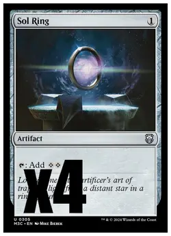 MTG | Sol Ring (x4 Playset) | (NM) Modern Horizons 3 Commander - Image 2