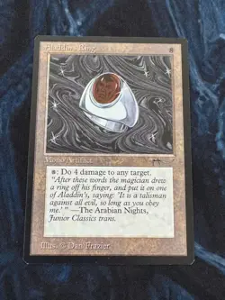 Aladdin's Ring Arabian Nights Regular NM Vintage MTG - Image 1
