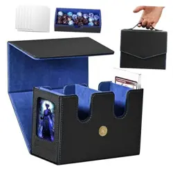 MTG Commander Deck Box-Patented Handle Design, Trading Card Storage Box - Image 1