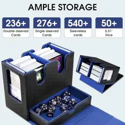 MTG Commander Deck Box-Patented Handle Design, Trading Card Storage Box - Image 4