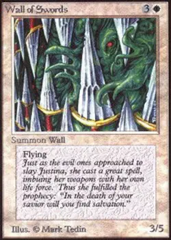 Wall of Swords - Revised Edition # MTG Magic The Gathering - Image 1