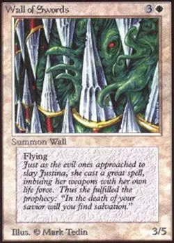 Wall of Swords - Revised Edition # MTG Magic The Gathering - Image 2