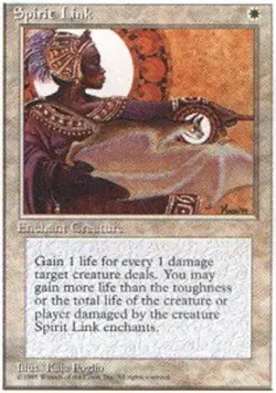 Spirit Link - Fourth Edition #51/379 MTG Magic The Gathering - Image 2