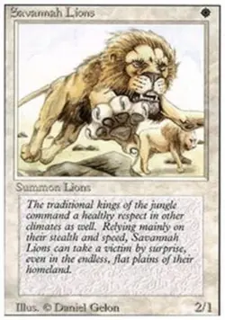Savannah Lions - Revised Edition # MTG Magic The Gathering - Image 2