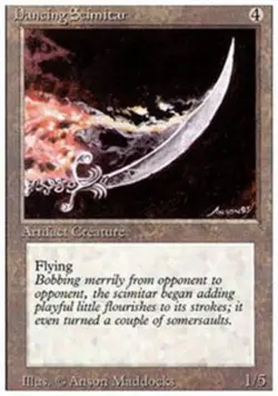Dancing Scimitar - Revised Edition # MTG Magic The Gathering - Image 1