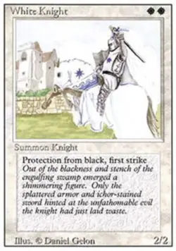 White Knight - Revised Edition # MTG Magic The Gathering - Image 1