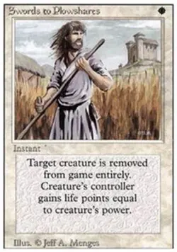 Swords to Plowshares - Revised Edition # MTG Magic The Gathering - Image 2