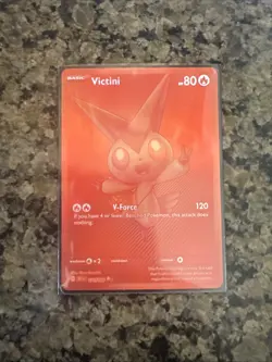 Red Victini Black Bolt 171/086 Pokemon Card English In Hand Ready To Ship! - Image 1