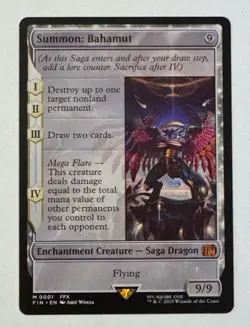 MTG Magic the Gathering FIN Final Fantasy Summon: Bahamut - Mythic - Image 1