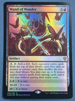 MTG Wand of Wonder Foil Baldur's Gate CLB NM - Image 1