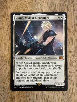 Cloud Midgar Mercenary Magic The Gathering Final Fantasy Card NM+ - Image 16