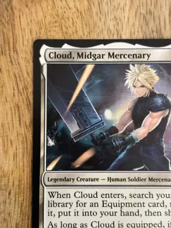 Cloud Midgar Mercenary Magic The Gathering Final Fantasy Card NM+ - Image 4