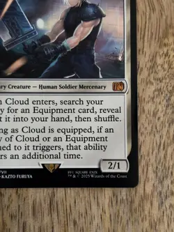Cloud Midgar Mercenary Magic The Gathering Final Fantasy Card NM+ - Image 6