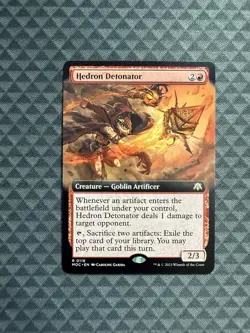 MTG Hedron Detonator #0118 Ext. Art R Commander: March of the Machine (MOC) - Image 1