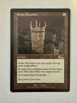 Grim Monolith / Urza's Legacy / Artifact / MP - Image 1
