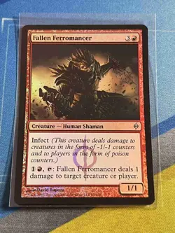 Magic the Gathering MTG New Phyrexia FALLEN FERROMANCER Foil - Image 1