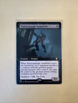 MTG Shadowgrange Archfiend  VOC 060 R NM Regular Extended Art - Image 1