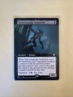 MTG Shadowgrange Archfiend  VOC 060 R NM Regular Extended Art - Image 2