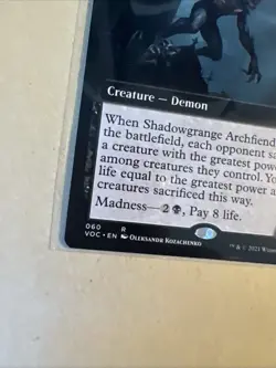 MTG Shadowgrange Archfiend  VOC 060 R NM Regular Extended Art - Image 3