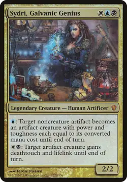 Sydri, Galvanic Genius | Commander 2013 Foil | Oversized Large | NM-M - Image 2