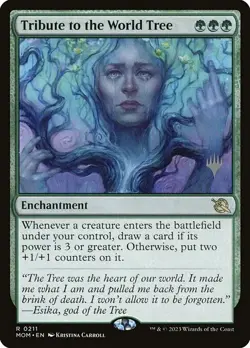 MTG TRIBUTE TO THE WORLD TREE EXC - TRIBUTE TO THE WORLD TREE 211 - MOM PP - Image 1