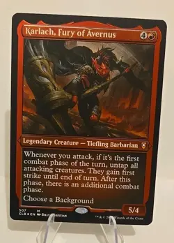 Karlach, Fury of Avernus (Foil Etched) MTG Commander Legends Battle for Baldur's - Image 1