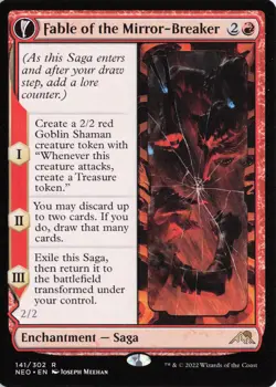 Fable of the Mirror-Breaker, #141, Kamigawa: Neon Dynasty (NEO), R - NM - Image 3