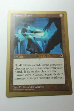 MTG Cursed Scroll x1- -World Championship Decks 1999-Lightly Played - Image 1