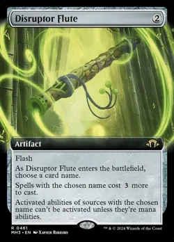 Disruptor Flute- Modern Horizons 3  Extended Art Foil MTG-NM - Image 1