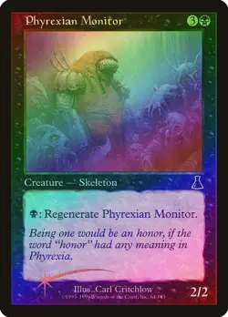 Phyrexian Monitor FOIL Urza's Destiny HEAVILY PLD Black Common MTG CARD ABUGames - Image 2