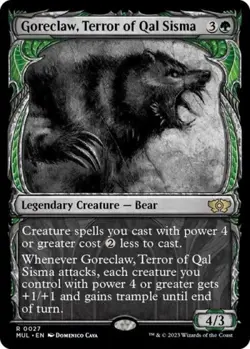 Goreclaw, Terror of Qal Sisma -Foil Light Play MTG - Image 1