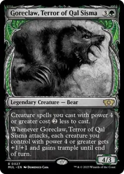 Goreclaw, Terror of Qal Sisma -Foil Light Play MTG - Image 2
