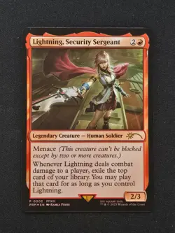 Lightning, Security Sergeant - MTG: Final Fantasy Foil Promo - Image 1