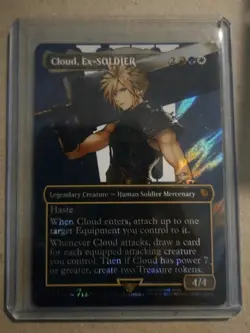 Magic MTG Final Fantasy Cloud, Ex-Soldier (SURGE FOIL) 0210 - Image 3