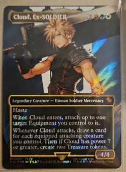 Magic MTG Final Fantasy Cloud, Ex-Soldier (SURGE FOIL) 0210 - Image 4