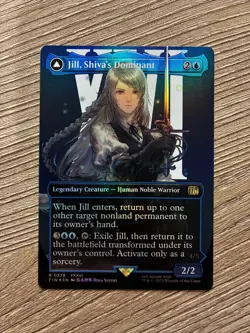 MTG English Jill, Shiva's Dominant (Borderless) (Surge Foil) NM Foil - Image 1
