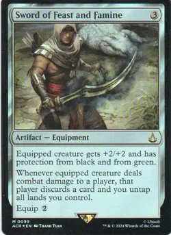 MTG: Assassin's Creed: Foil Sword of Feast and Famine: Lightly Played Condition - Image 1