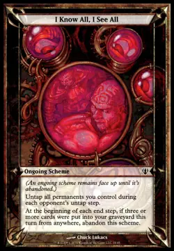MTG Oversize Cards I Know All, I See All #18 NM - Exact Card Shown - Image 1