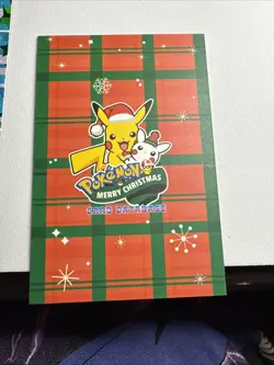 Rare Green Star Pokemon Card Database Christmas Set Poncho Pikachu  FULL SET! - Image 11