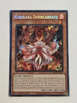 Kurikara Divincarnate BLTR-EN079 Secret Rare Yugioh Card 1st Edition Near Mint - Image 1