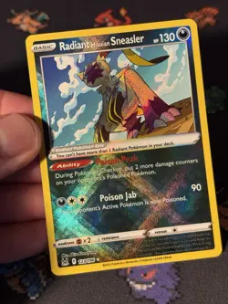 Pokémon Cards Radiant Sneasler 123/186 Holo Rare Lost Origin - (NM) - Image 2