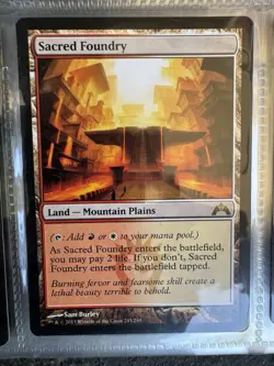 Magic the Gathering Sacred Foundry 245/249 Gatecrash Rare Light Play MTG card - Image 1