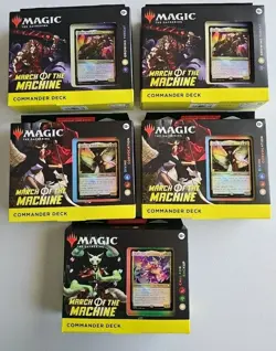 Magic the Gathering MTG: March of the Machine Growing Threat Commander Deck - Image 1