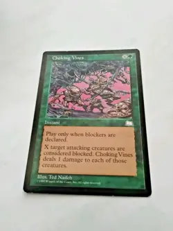 MTG Choking Vines Weatherlight Regular Common - Some Edge Wear - See Pics - Image 2