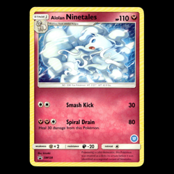 Alolan Ninetales SM128 - Sun Moon Promos - Pokemon TCG - MP - Fairy - Fox - Card - Image 1