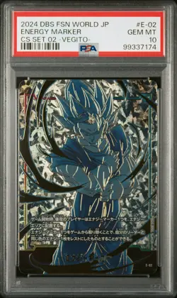 Vegito Energy Marker Promo E-02 Dragon Ball Super Card Game Fusion World PSA 10 - Image 1