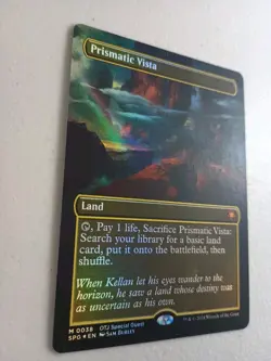 Magic the Gathering Prismatic Vista Foil Borderless Outlaws 0038  NM MTG - Image 3